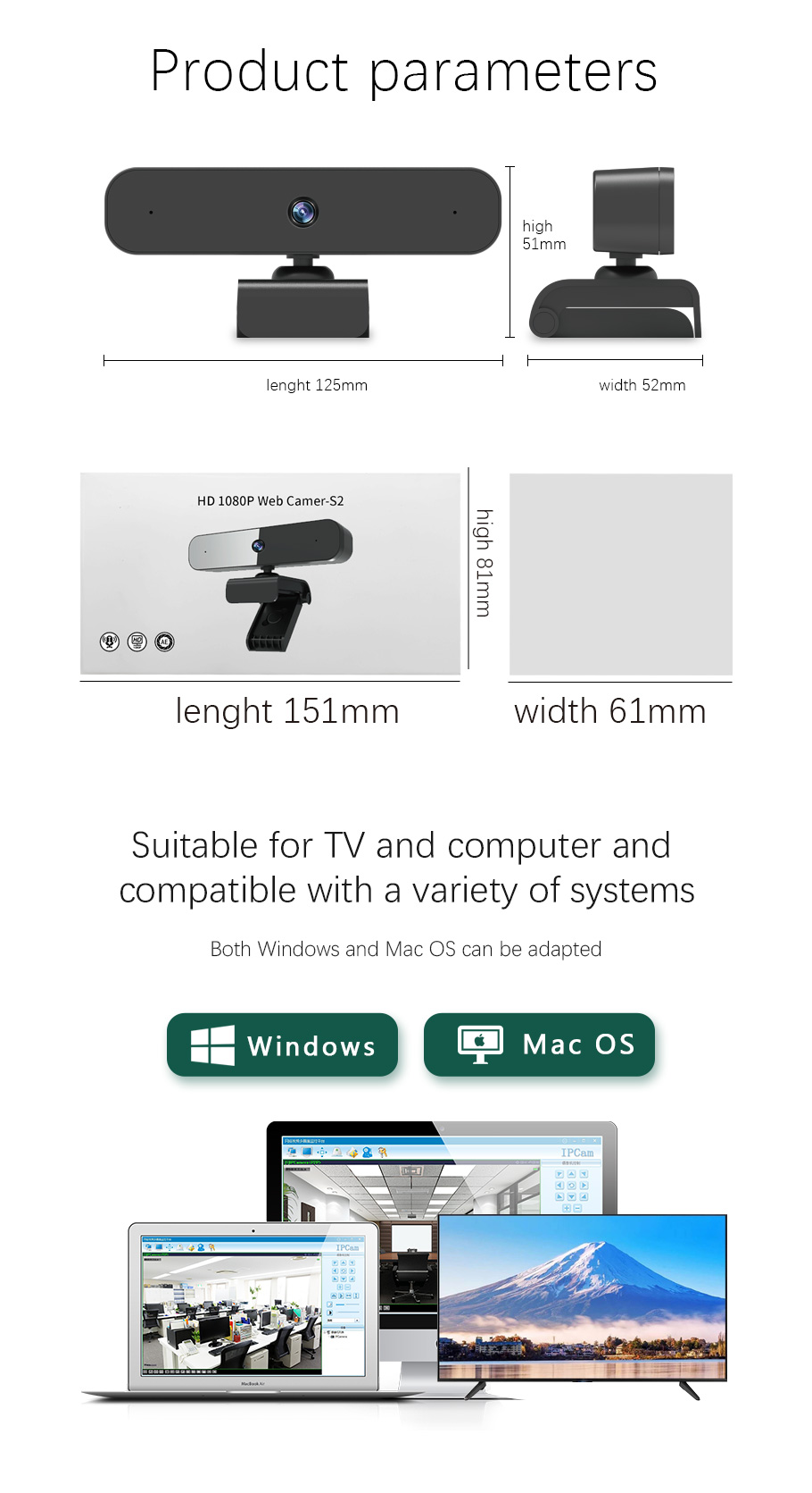 s2-2k HD 1080P WEB CAMERA